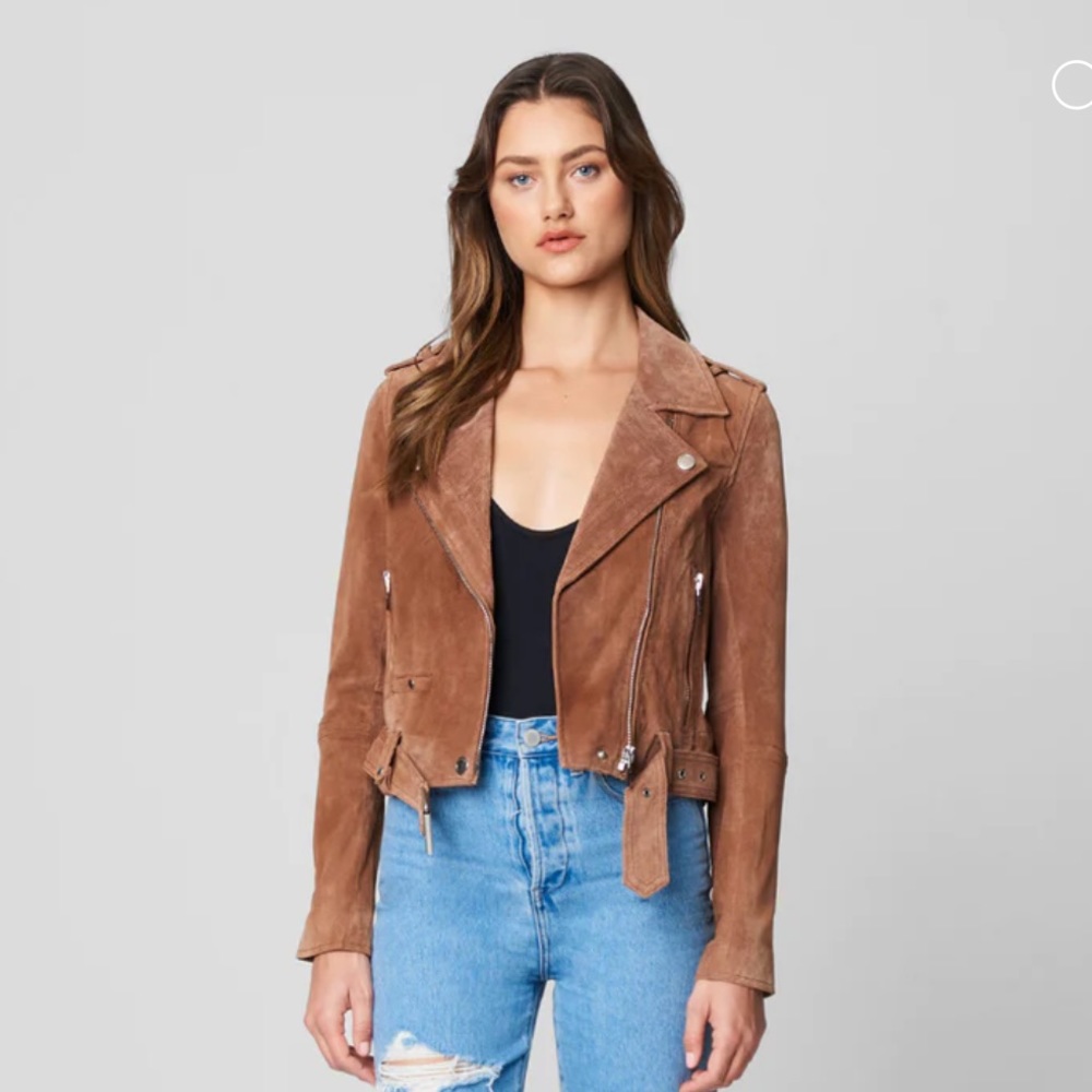 Blank NYC suede moto jacket